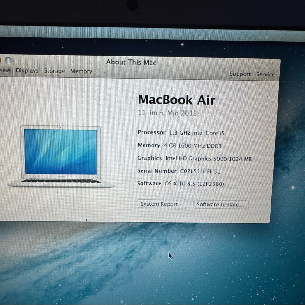 Apple Silver MacBook 2013 with Charger - Picture 6 of 6
